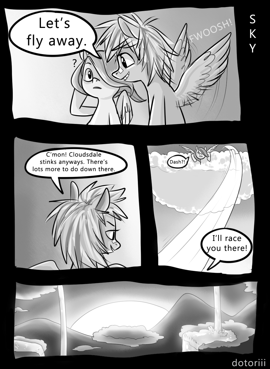 ask-sapphire-eye-rarity:  meowmeowparadisec:  clouds in the sky by dotorii  I like