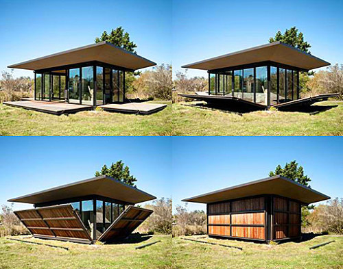 Folding house design.
More