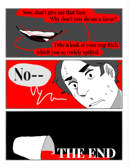 RED, a comic (or, in my teacher’s words, “graphic novel”) i did for english class last year based lo