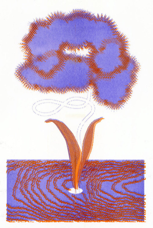 moodweaver:7.20.19a flower in a hole, test print