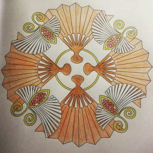 Today was August Art Week day 4! I coloured in a mandala! I was pretty tired from yesterday so I kep