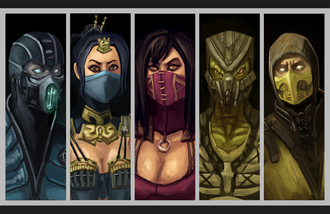 keeterz:  The Klassic ninjas in their Mortal Kombat X forms! Minus Ermac because,