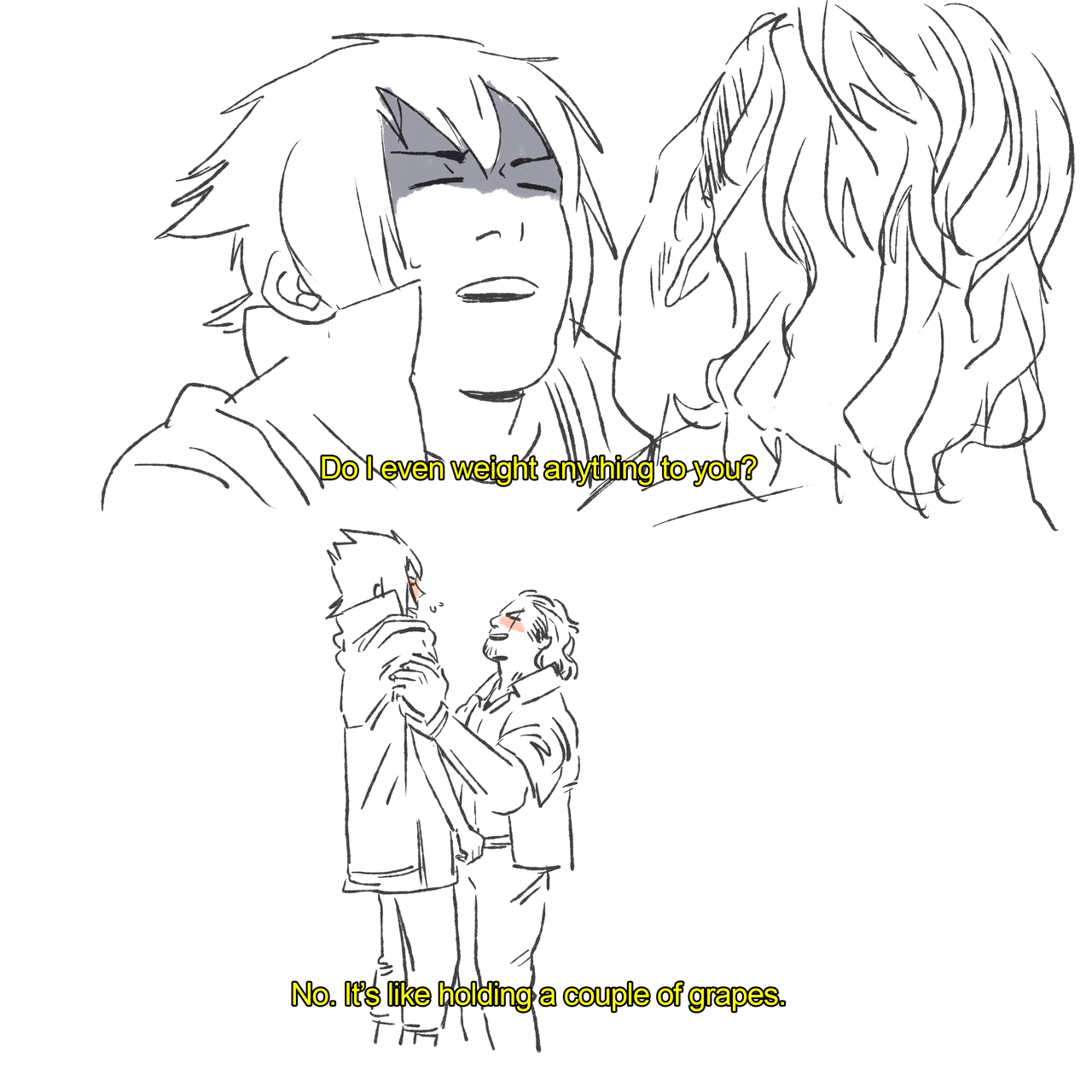 claraenced:  my comicity: I take humor from other shows and apply it to square enix