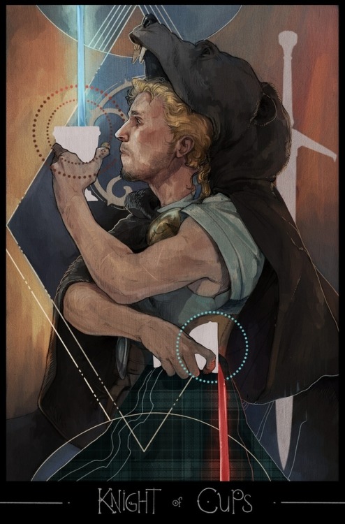 oldstupidtemplar: Canonical tarot card with Samson and Cullen as ancient Celtic legends