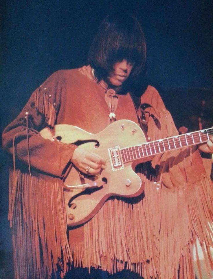 Old black neil young guitar