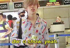  Dongwoo asking fans if they’ve seen ‘O’ by Cirque de Soleil at The Bellagio