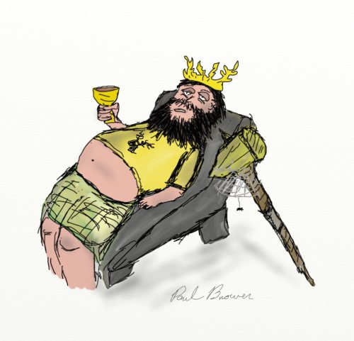 Robert Baratheon- King on the Iron Ottoman