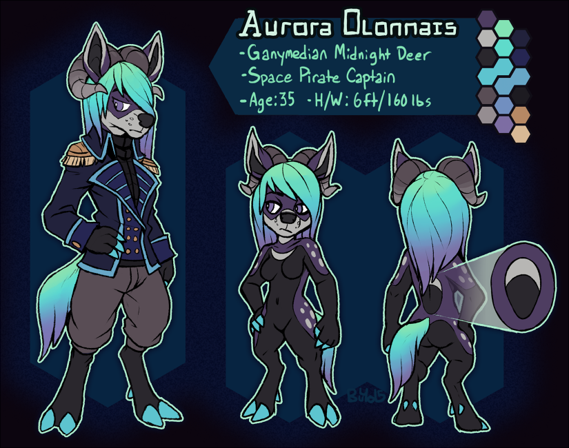 buyobanana:  Reference sheet of Aurora, one of the designs I auctioned back in JanuaryFor