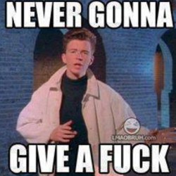 Rick rollin on Friday, bitches. #wgaff #whogivesafuckfriday #fingerfriday #fuckwork #fufriday #friday #rickastley #rickrolling #likeaboss