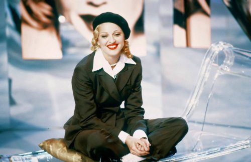 Madonna during an appearance on Partita Doppia -  Aired: January 21, 1993 