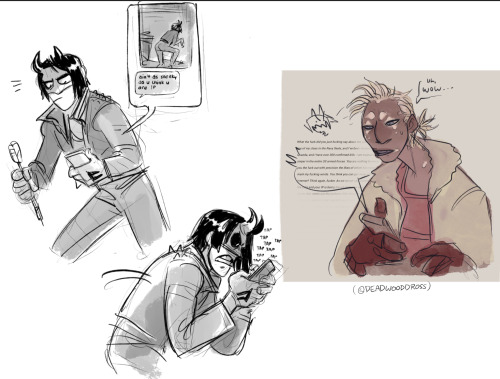 Assorted Blackout Club. There are two kinds of TBC doodle and both of them are canon