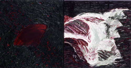 Kay WalkingStick The Abyss, 1989 Grappling with Chaos, 1989