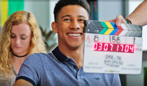 dailykeiynanlonsdale:behind the scenes of love, simon