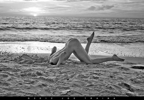 msmeggo:  From a shoot with Joe Traina in Tampa, January 2012. His concept… he dug the hole, I stuck my head in!