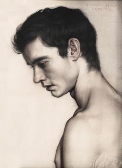 soliloquyinthedark:“Profile of a Young Man” (1966) by Claudio Bravo (Chilean, 1936-2011)