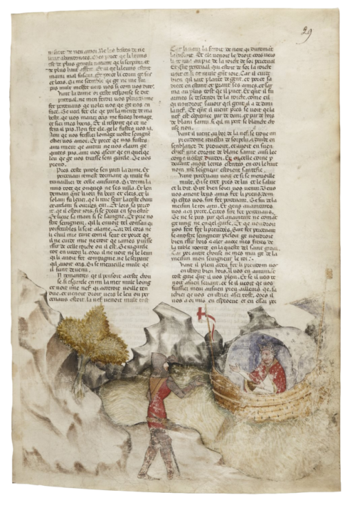 La Quête du Saint Graal et la Mort d’Arthus, Gautier Map, 1301-1400Source: National Library of Franc