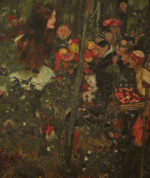 hellfreeway:  “Goblin Market” by Frank Craig, 1911 (detail)