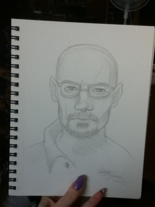 chasityholcomb:daily sketches, 8/20 &amp; 8/21Heisenberg and my hand