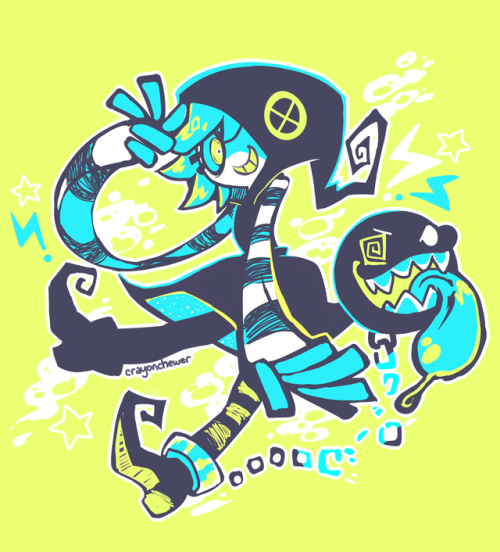 charathon: 3/18/2017 Tetra’s Space Witch // Art by @crayonchewer