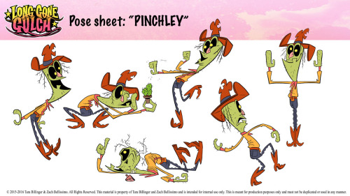 longgonegulch: Its been a while since we made a new pose sheet. Here’s Pinchley, the Gulch’s own ca