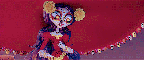 sadysayo:That is La Muerte. She is made out of sweet sugar candy. She loves all mankind and believes