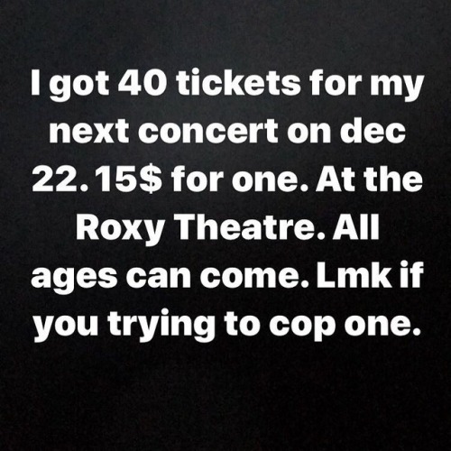 Hit my inbox ASAP. (at The Roxy Theatre)