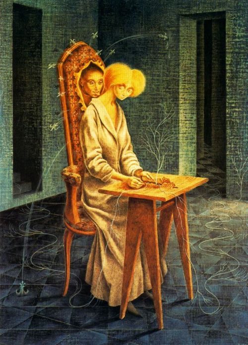 artist-varo:Disturbing presence, 1959, Remedios Varo