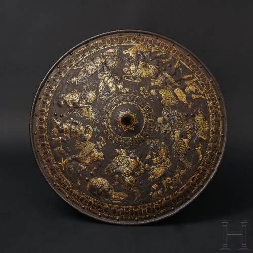 Milanese gold inlaid rondel, circa 1560-1570from Hermann Historica