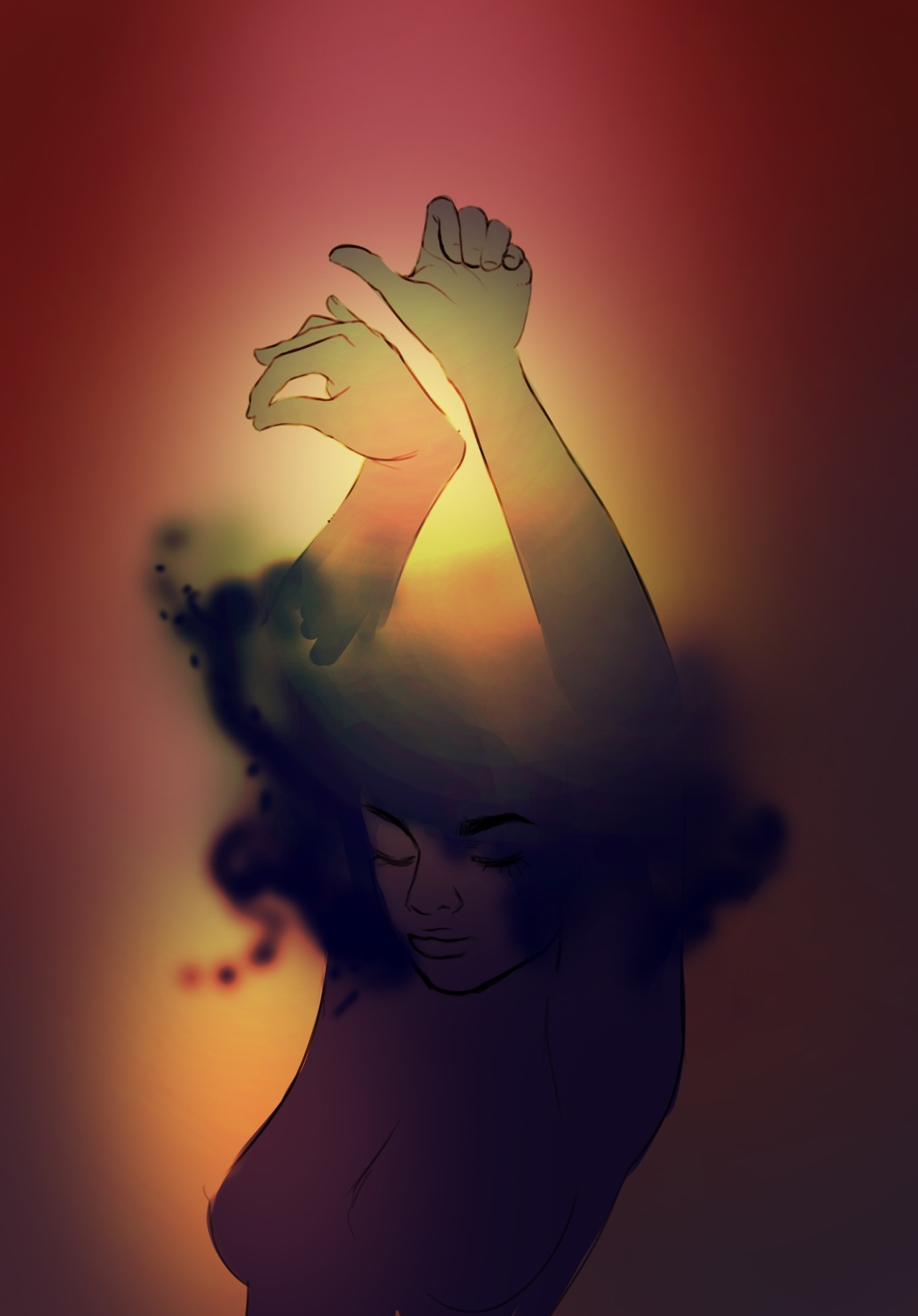 kelogsloops:Process for “Liberation”StagesI start off with a outline sketch to