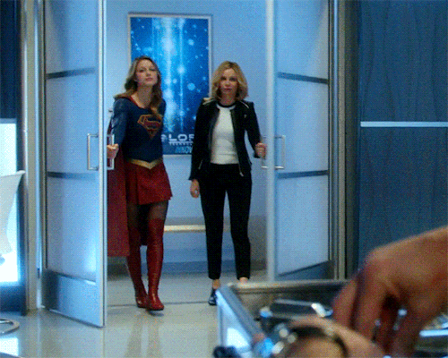 ggreymd: Calista Flockhart and Melissa Benoist as Cat Grant and Kara Danvers in Supergirl