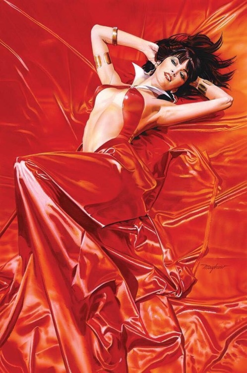 Artist Mike Mayhew: Vampirella- Roses for the dead.