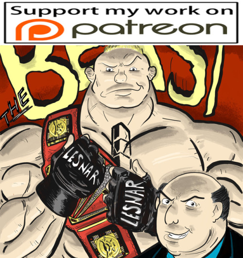 Yo, I did a cherry Brock Lesnar & Paul Heyman piece for fun. You can see the full version on my 