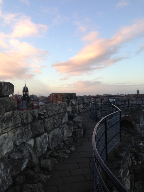 Clifford’s Tower, York, England, UK at Sunset 11.01.17