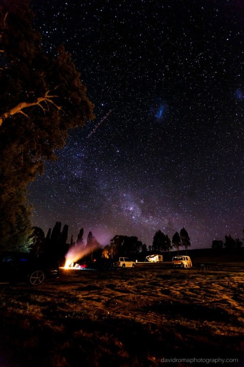 Milkyway by Firelight - Flat rock, Australiajs