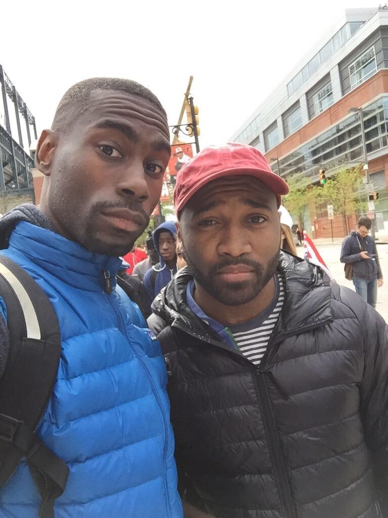 black-culture:  Got a chance to link up with the homies DeRay and Netta at the Freddie