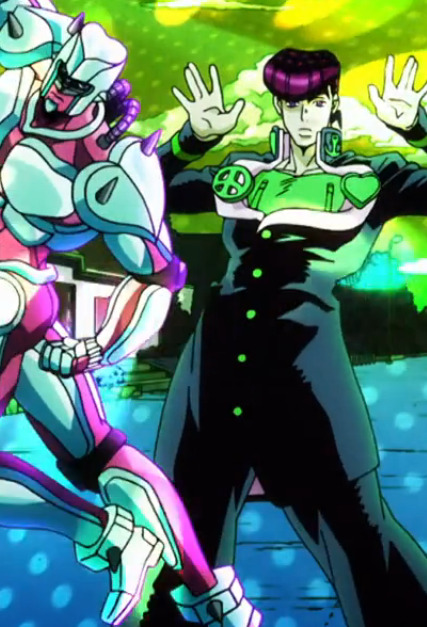 diodio:  josuke: *walking to school* josuke: oh fuck we posin ? *throws bag in the