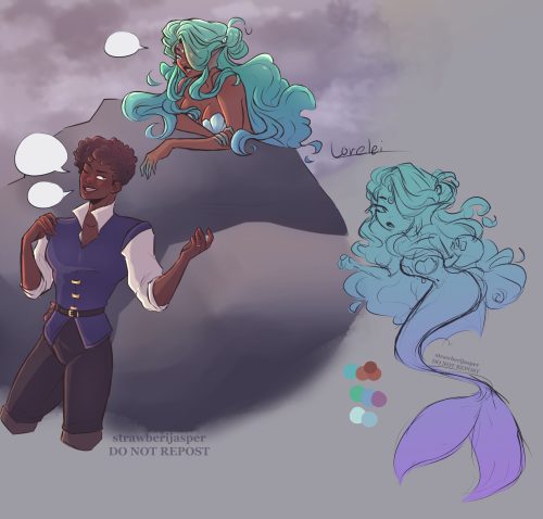 I Havent Posted Some Art In A Minute, Have Some Ttp Sketches. I Wanted To Change My Lorelei Design Up
