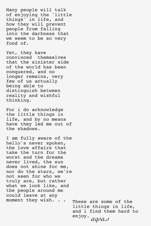 -loner:  idk, it’s long (as usual) but‘Little Things’ by me