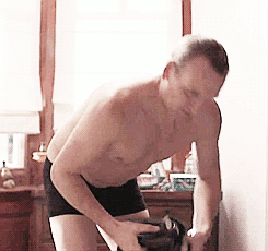 doortotomorrow:  Chris in black underwear 