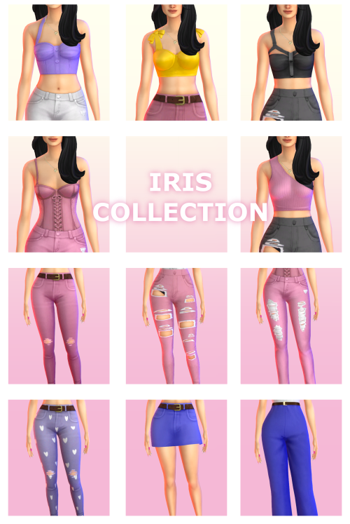 The Iris CollectionThis Collection was inspired and modelled by my sim Iris! and a couple of her sis