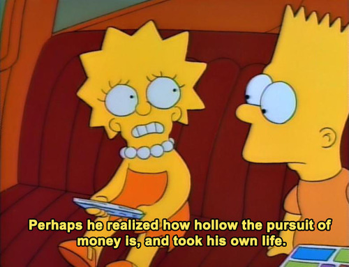humoristics:  The Simpsons were deep… 