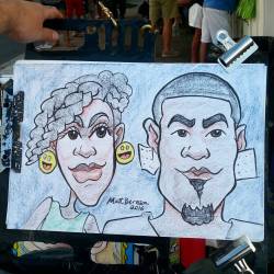 Doing caricatures at Dairy Delight! #art