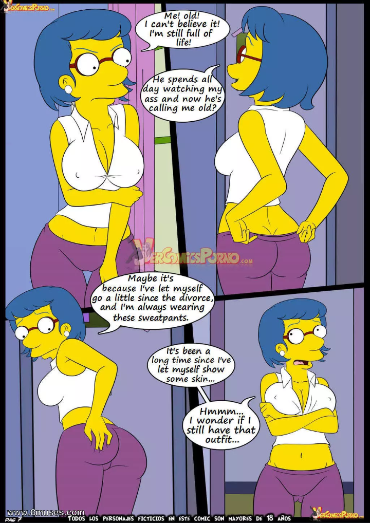 kaneki-art:  Simpsons doujinshi, Old habits 6: Learning with mama part 1/3  ALL CHARACTER