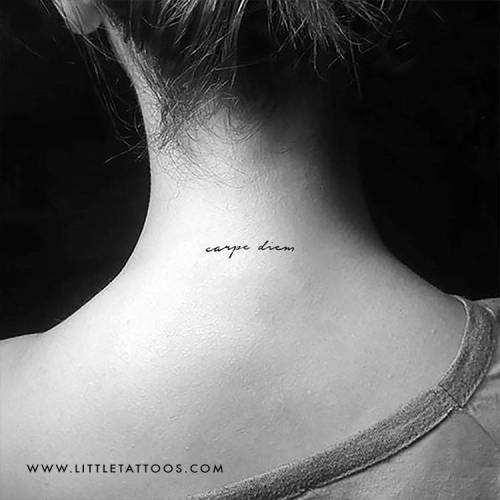 Carpe Diem Tattoo Phrase Designs  Tattoos with Names