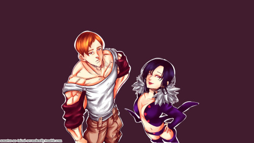 nanatsu-no-taizai-sevendeadly: { escanor &amp; merlin } Requested by anon ( wallpapers  1366px  x76