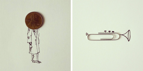 designed-for-life:  Art Director Javier Pérez Turns Everyday Objects into Whimsical Illustrations  Ecuador-based illustrator and art director Javier Pérez has been posting a fun series of photo illustrations over on his Instagram account. The simple