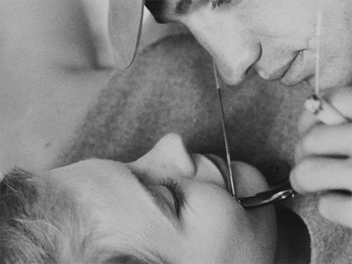  Lovebirds Jean Seberg and Jean-Paul Belmondo in À bout de souffle directed by Jean-Luc Godard in 1960. 