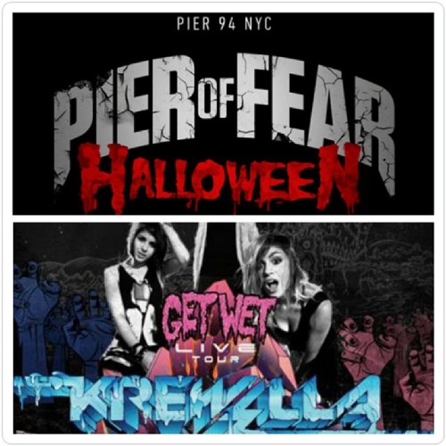 I&rsquo;m on my waaaayyyyy! &hellip;.herrro?! #getwet #pier94 #Halloween #excited #krewella