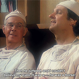 POTTER: I Was Transferred Here Seven Days Ago. Seems Like I've Been Operating For Eight. HAWK: And This