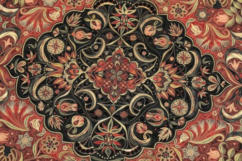 These Oriental Rugs are Actually Made of Strips of Rolled PaperQuilling or paper filigree, is an art